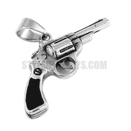Pistol pendant Stainless Steel Pistol Pendant SWP0430 - Click Image to Close